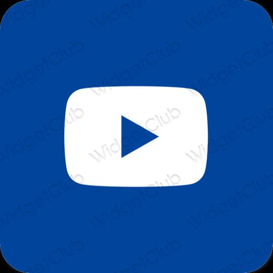 Esztétika lila Youtube alkalmazás ikonok