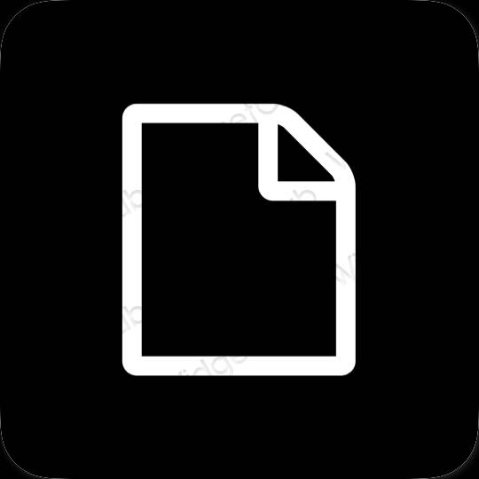 Icônes d'application Files esthétiques