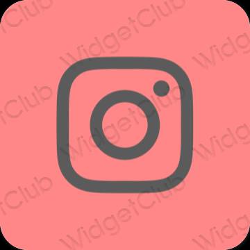 미적인 분홍 Instagram 앱 아이콘
