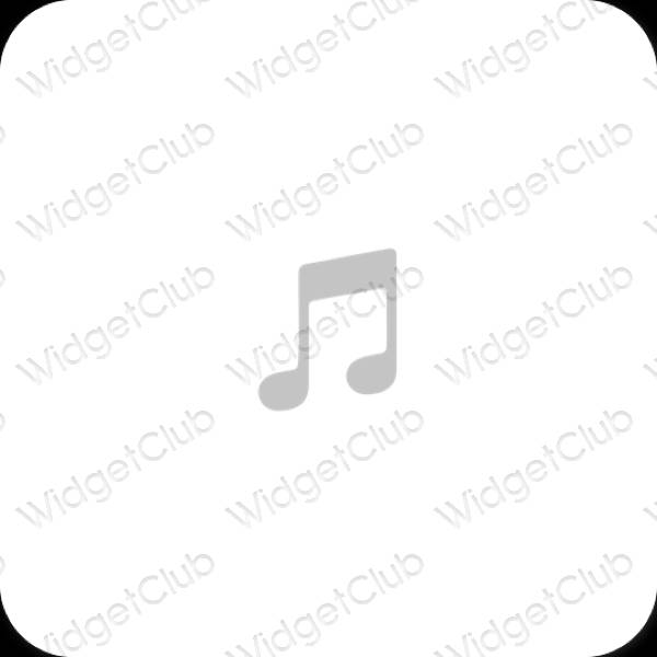 Esthetische Music app-pictogrammen