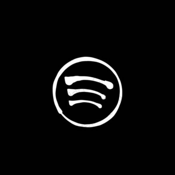 Stijlvol zwart Spotify app-pictogrammen