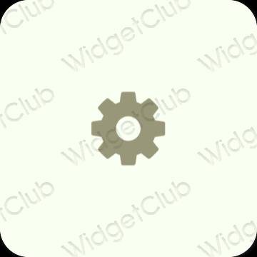 Esthetische Settings app-pictogrammen