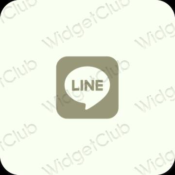 Естетске LINE иконе апликација