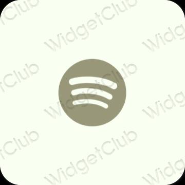 نمادهای برنامه زیباشناسی Spotify