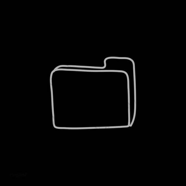 Estetski crno Files ikone aplikacija