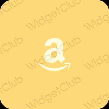 Estetyka Pomarańczowy Amazon ikony aplikacji