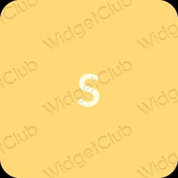 Ästhetisch Orange SHEIN App-Symbole
