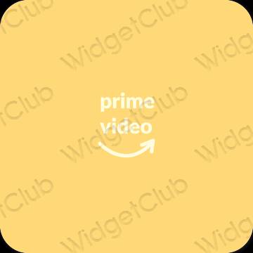 Estetický oranžový Amazon ikony aplikací