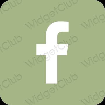 Esthetische Facebook app-pictogrammen