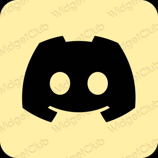 Estetik kuning discord ikon aplikasi