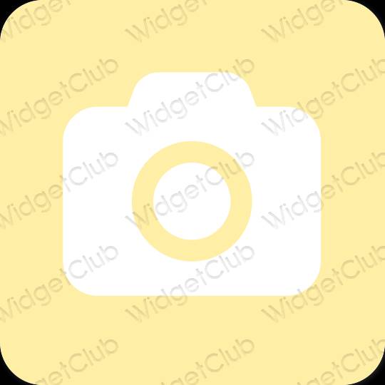 Estetyka Pomarańczowy Camera ikony aplikacji