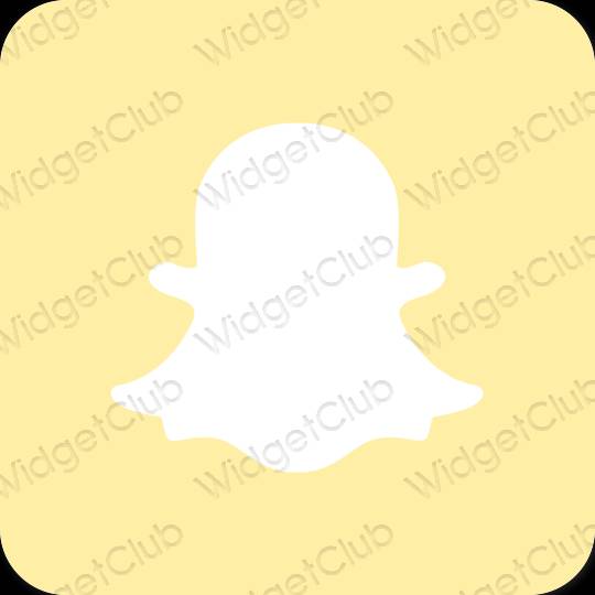 Естетичен оранжево snapchat икони на приложения