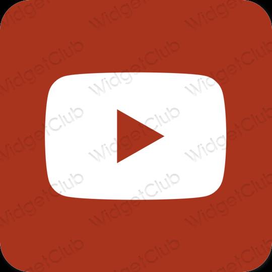 Icônes d'application Youtube esthétiques