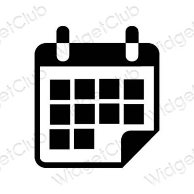 نمادهای برنامه زیباشناسی Calendar