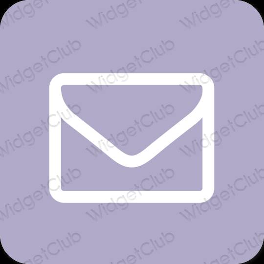 Ästhetisch Violett Yahoo! App-Symbole