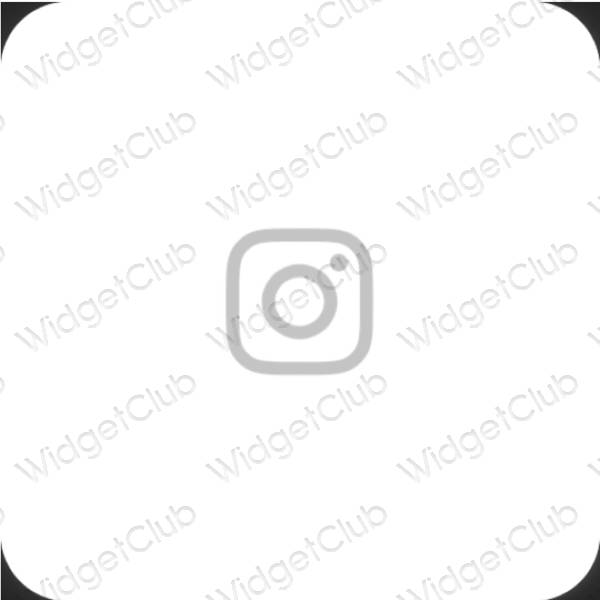 Estetyczne Instagram ikony aplikacji