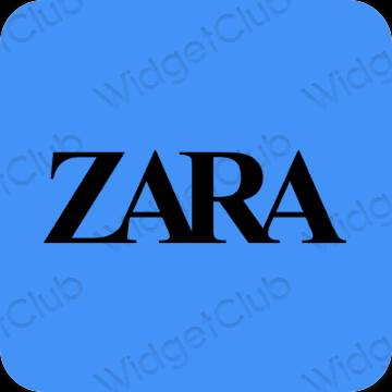 Estetyka fioletowy ZARA ikony aplikacji