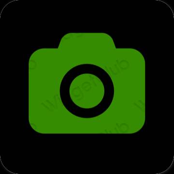 Estetik Yeşil Camera uygulama simgeleri