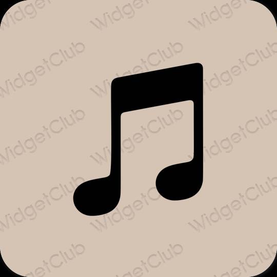 Estetske LINE MUSIC ikone aplikacij