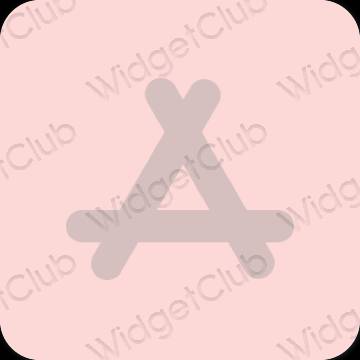 Estetisk pastell rosa AppStore app ikoner