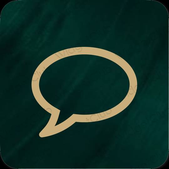 Aesthetic orange Messages app icons