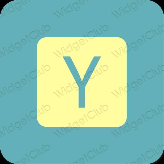 Aesthetic Yahoo! app icons