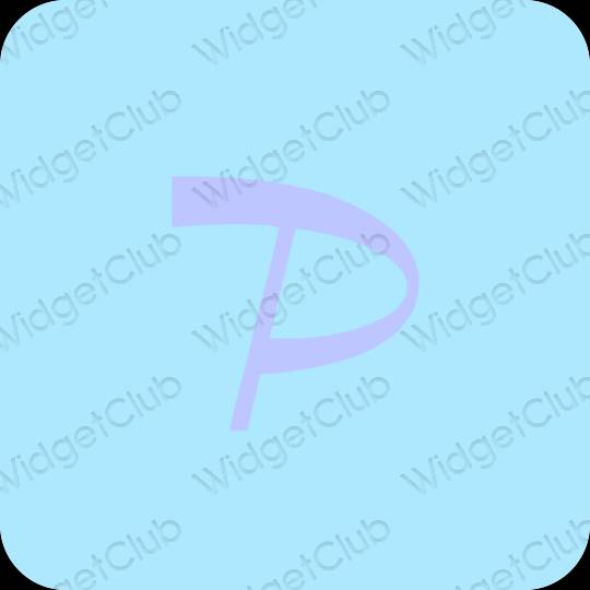 Aesthetic pastel blue PayPay app icons