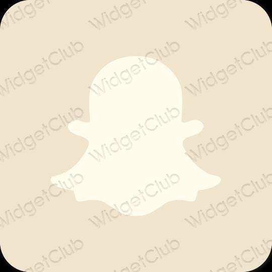 Estetis krem snapchat ikon aplikasi
