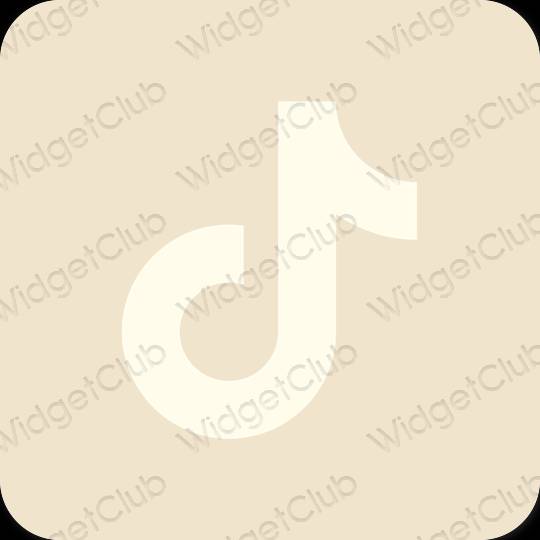 Estetico beige TikTok icone dell'app