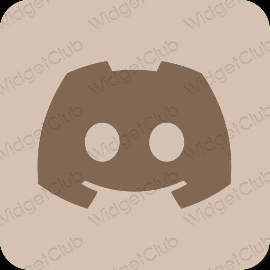 Estetisk beige discord app ikoner
