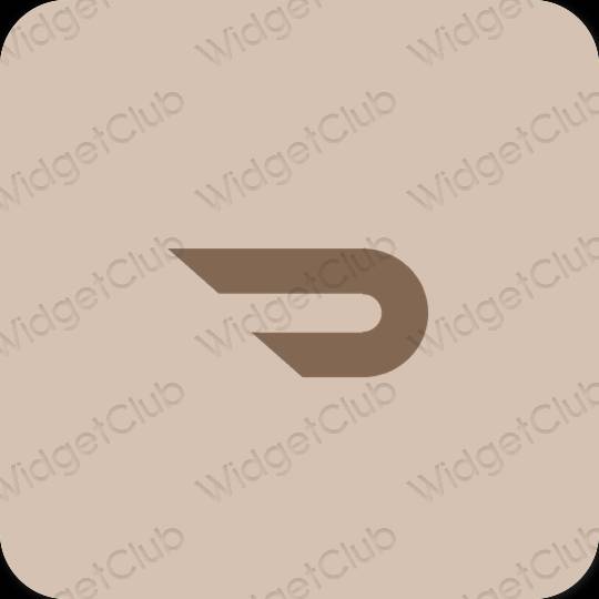 Ästhetisch Beige Doordash App-Symbole