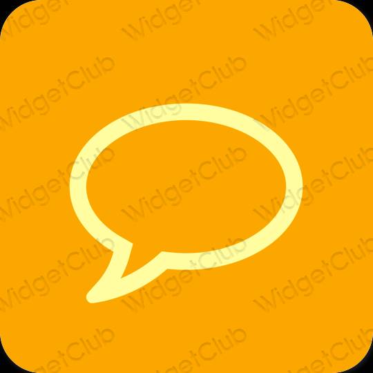 Estetisk orange Mail app ikoner