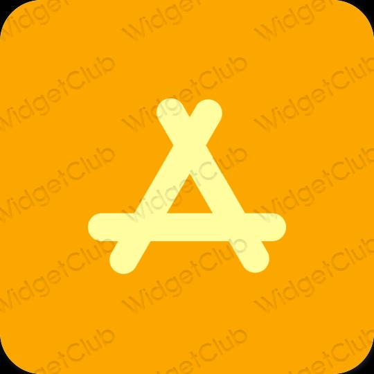 Αισθητικός πορτοκάλι AppStore εικονίδια εφαρμογών