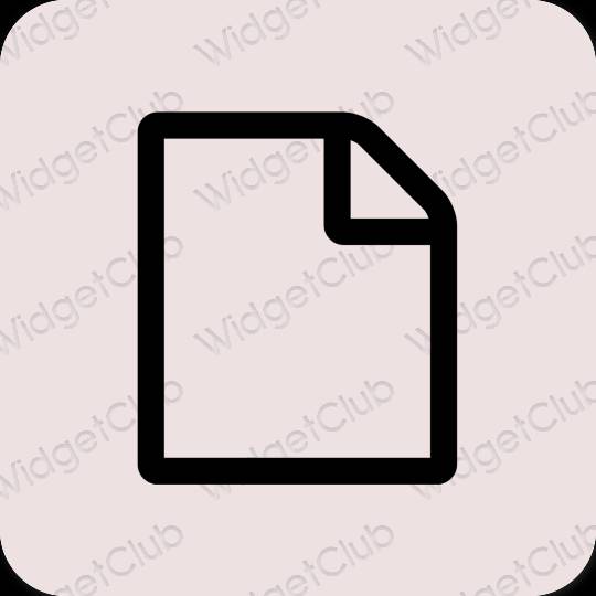 Esthetische Notes app-pictogrammen