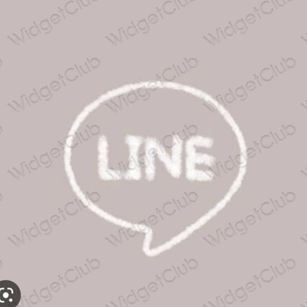 جمالية LINE أيقونات التطبيقات