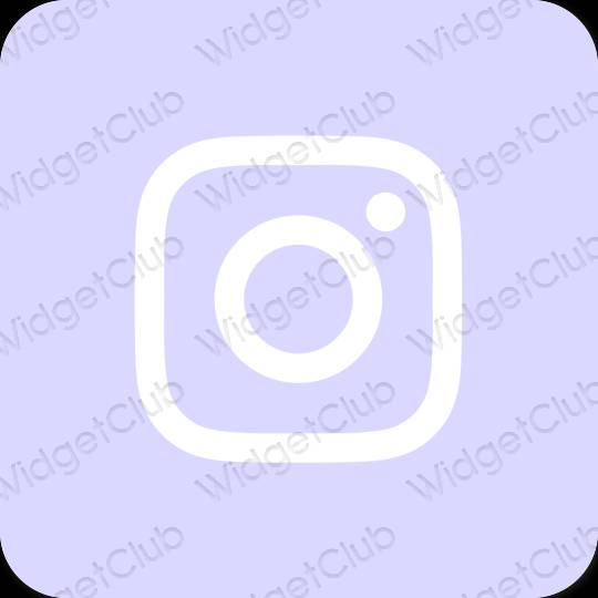Estetyka pastelowy niebieski Instagram ikony aplikacji