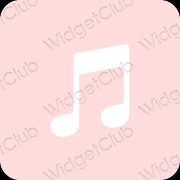 אייקוני אפליקציה Apple Music אסתטיים
