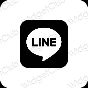 Icônes d'application LINE esthétiques