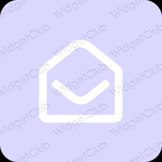 Ästhetisch pastellblau Messages App-Symbole