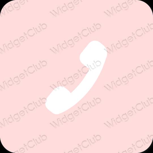 Estetico rosa Phone icone dell'app