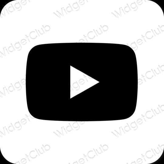 Icônes d'application Youtube esthétiques