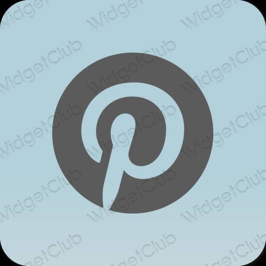 Aesthetic purple Pinterest app icons