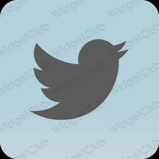 Estetické Fialová Twitter ikony aplikácií