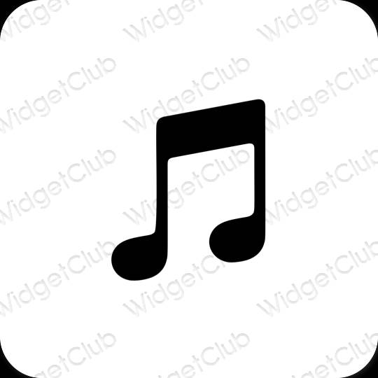 Icônes d'application Music esthétiques