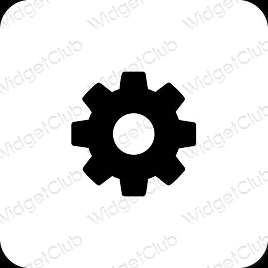 Aesthetic Settings app icons