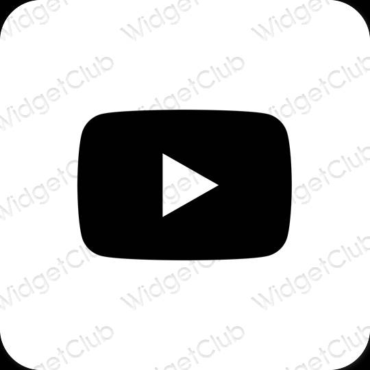 Icônes d'application Youtube esthétiques