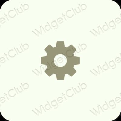 Esthetische Settings app-pictogrammen