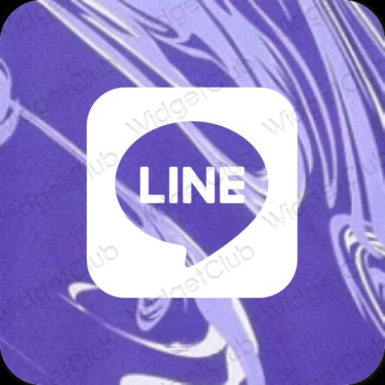 אייקוני אפליקציה LINE אסתטיים