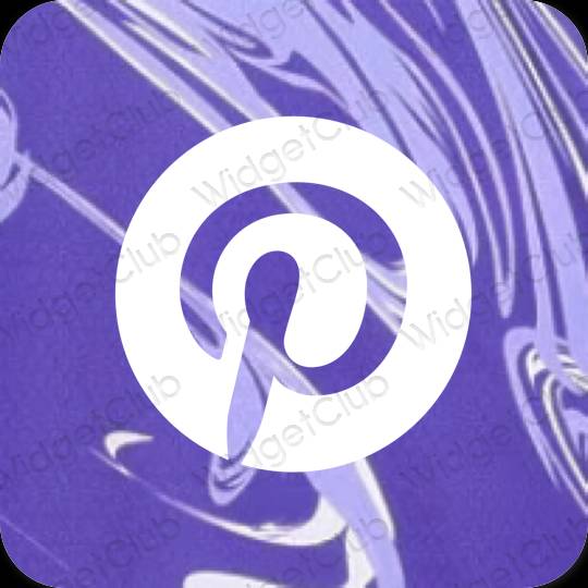 Icônes d'application Pinterest esthétiques