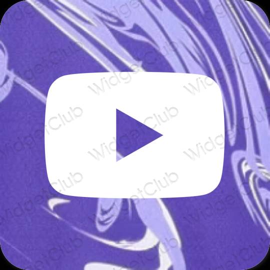 Esthetische Youtube app-pictogrammen